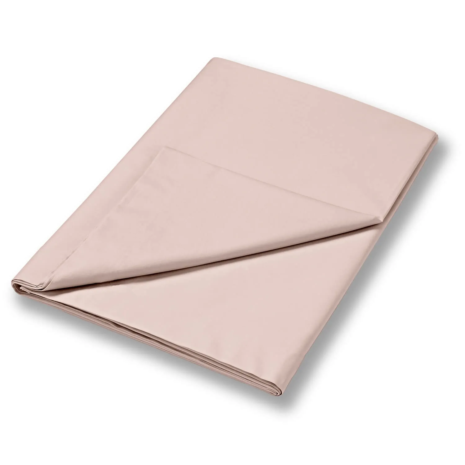 400 Thread Count Sateen Flat Sheet 100% Cotton - Blush