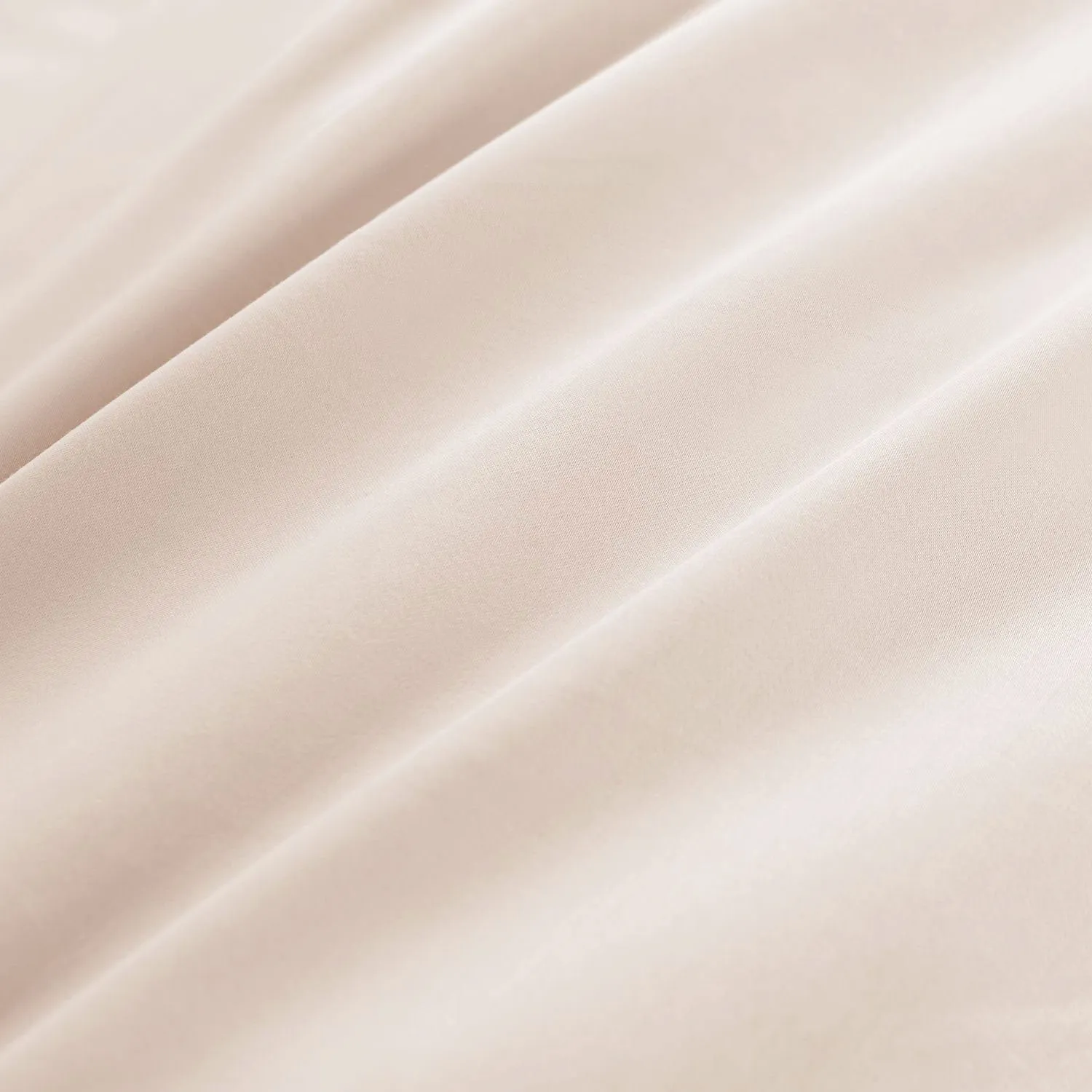 400 Thread Count Sateen Flat Sheet 100% Cotton - Natural Oyster