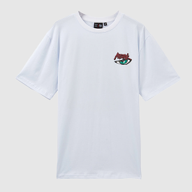 ABSTRK EYES TEE WHITE