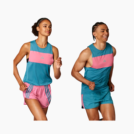 Adidas Break The Norm Unisex Running Tank Top -Arctic Fusion/Pink Fusion