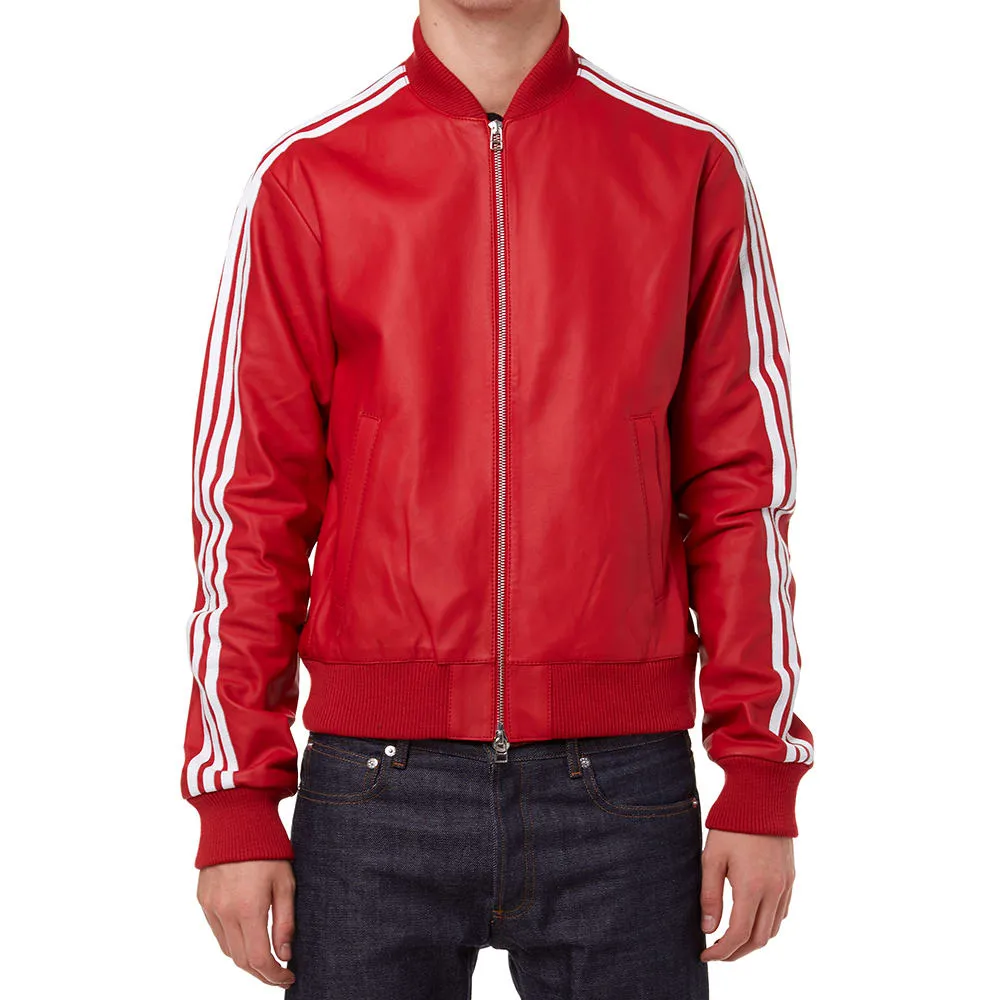 Adidas Consortium x Pharrell Williams Leather Track Top 'Solid'Red