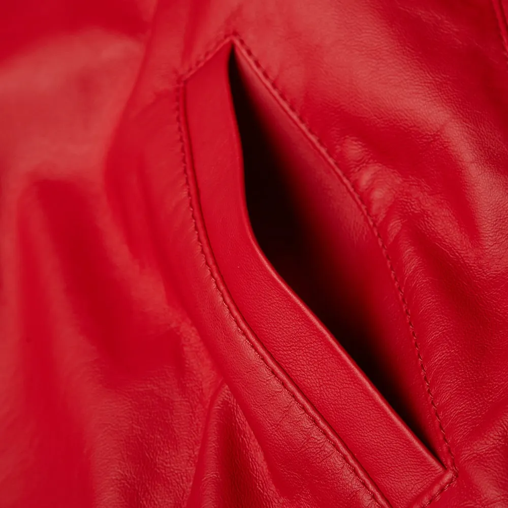 Adidas Consortium x Pharrell Williams Leather Track Top 'Solid'Red