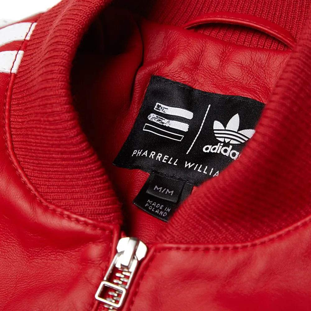 Adidas Consortium x Pharrell Williams Leather Track Top 'Solid'Red