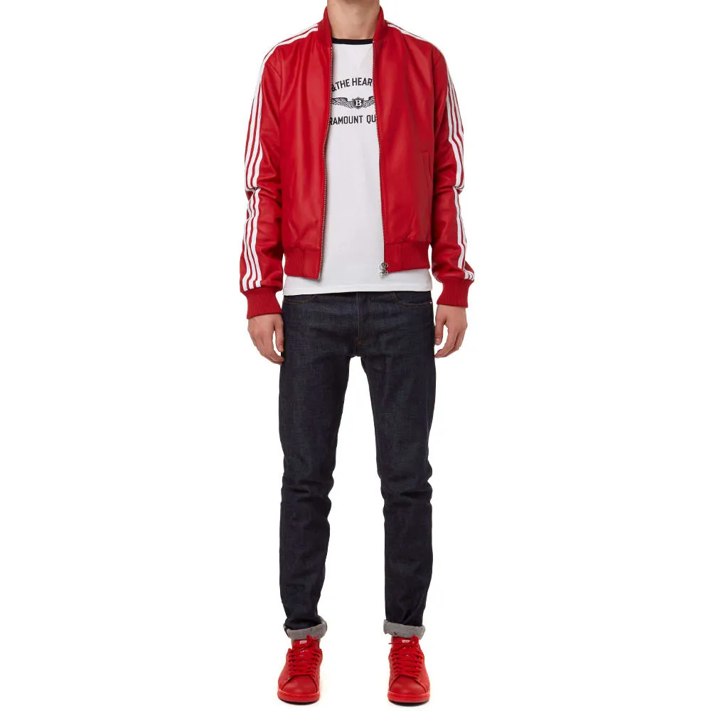 Adidas Consortium x Pharrell Williams Leather Track Top 'Solid'Red