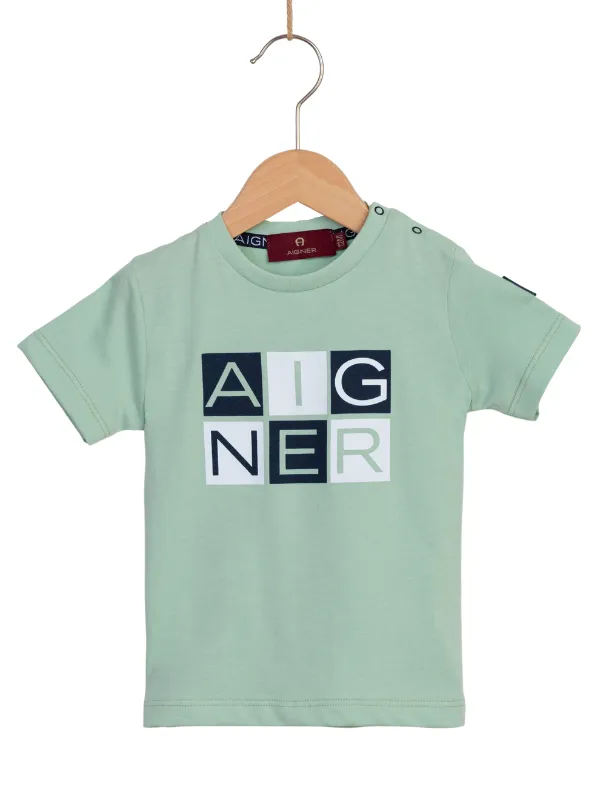 Aigner T-Shirt Logo Green