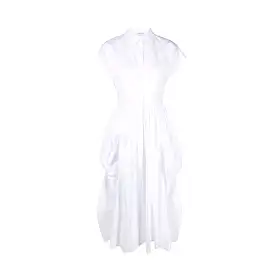 Alexander Mcqueen - Vestito midi in cotone