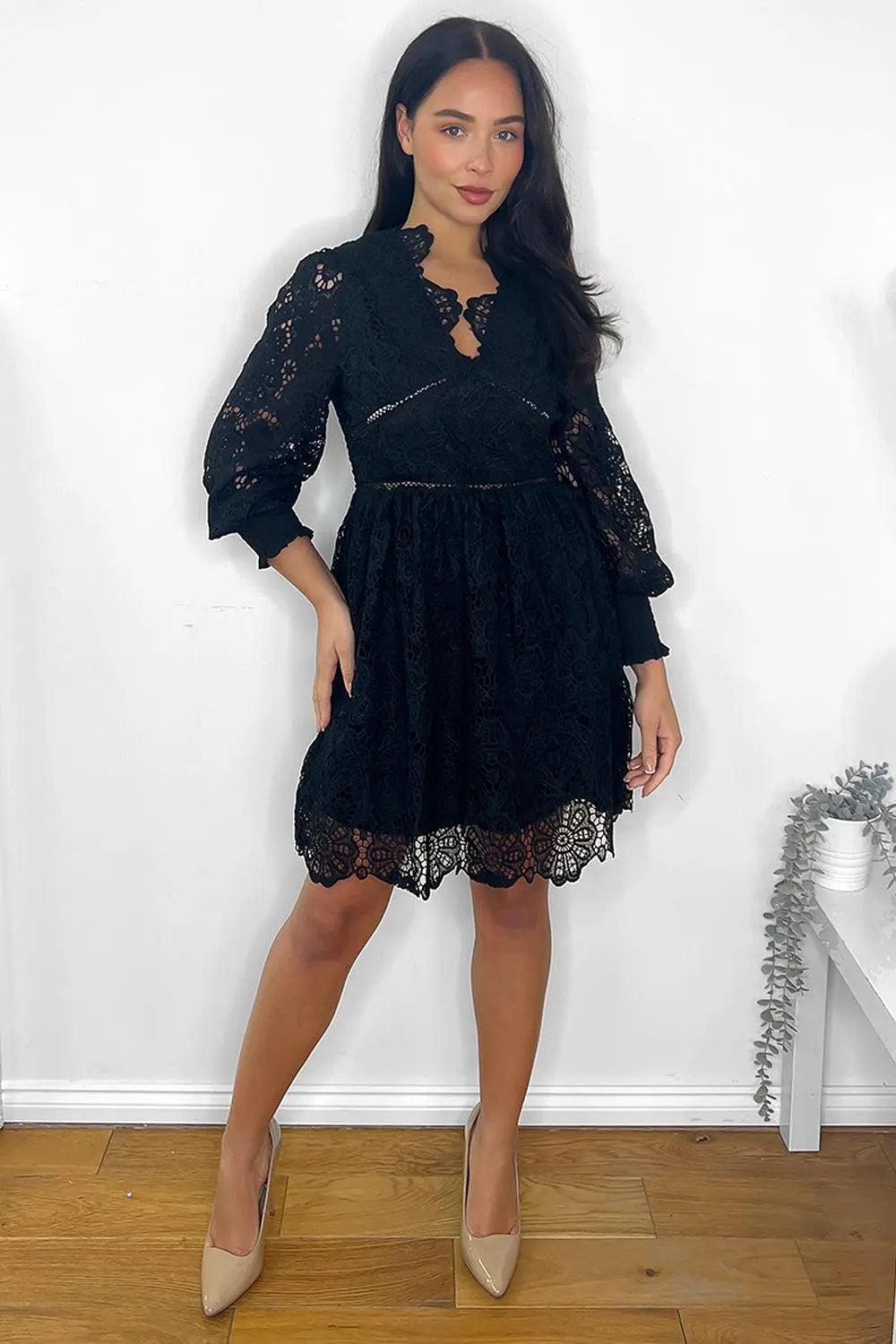 All Over Lace Occasion Dress