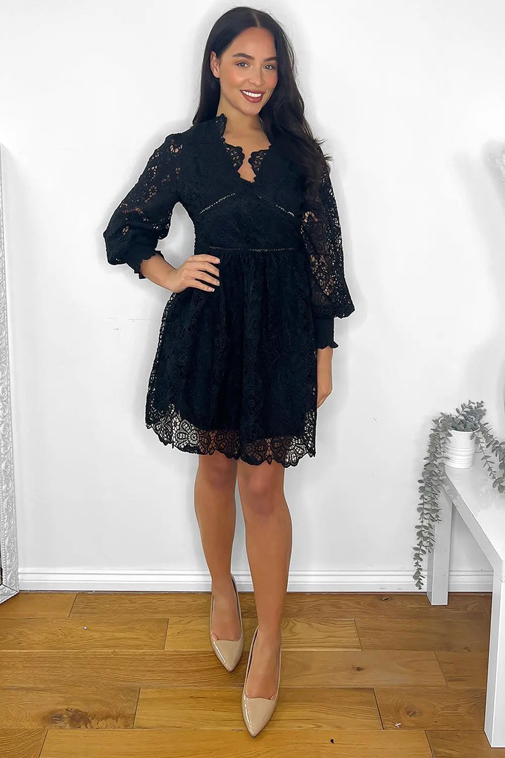 All Over Lace Occasion Dress