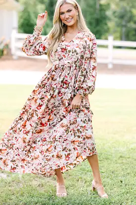 All You Love Ivory White Floral Maxi Dress