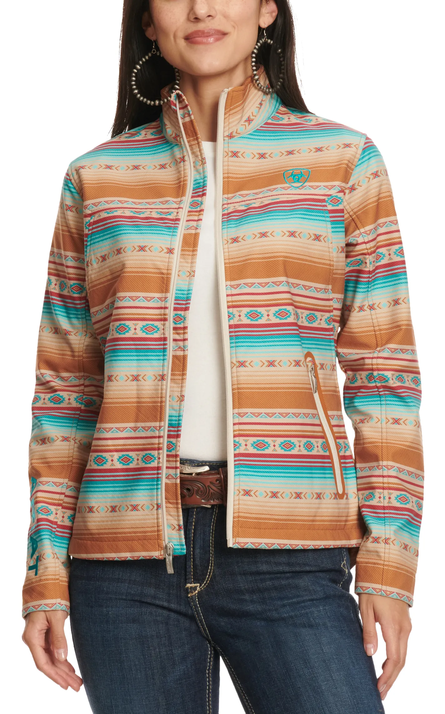 Ariat Women's Crius Colorful Serrano Aztec Print Team Softshell Jacket