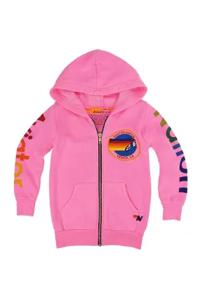 Aviator Nation Kid's Aviator Nation Hoodie - Neon Pink