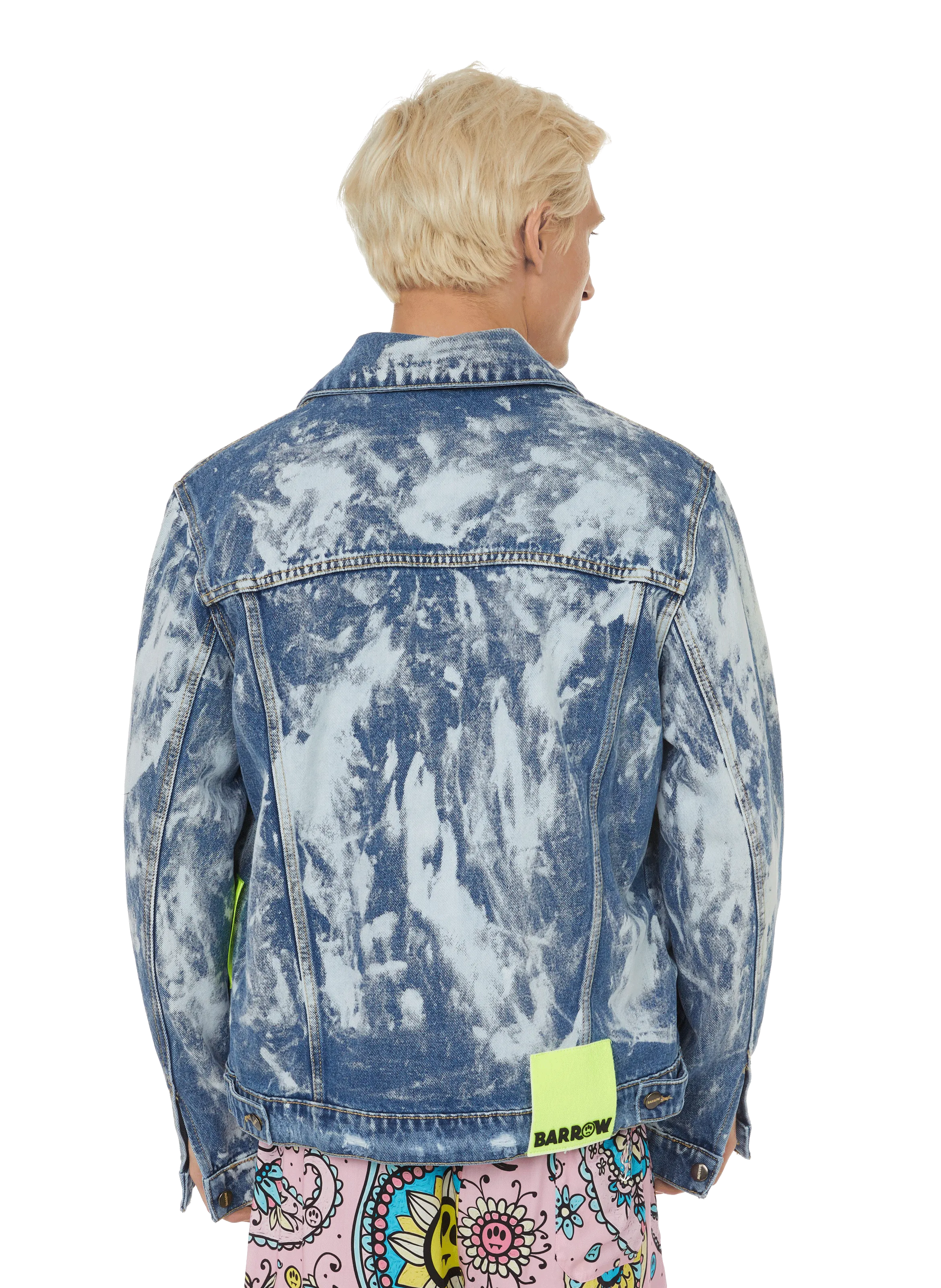 BARROW  Faded denim jacket - Multicolour