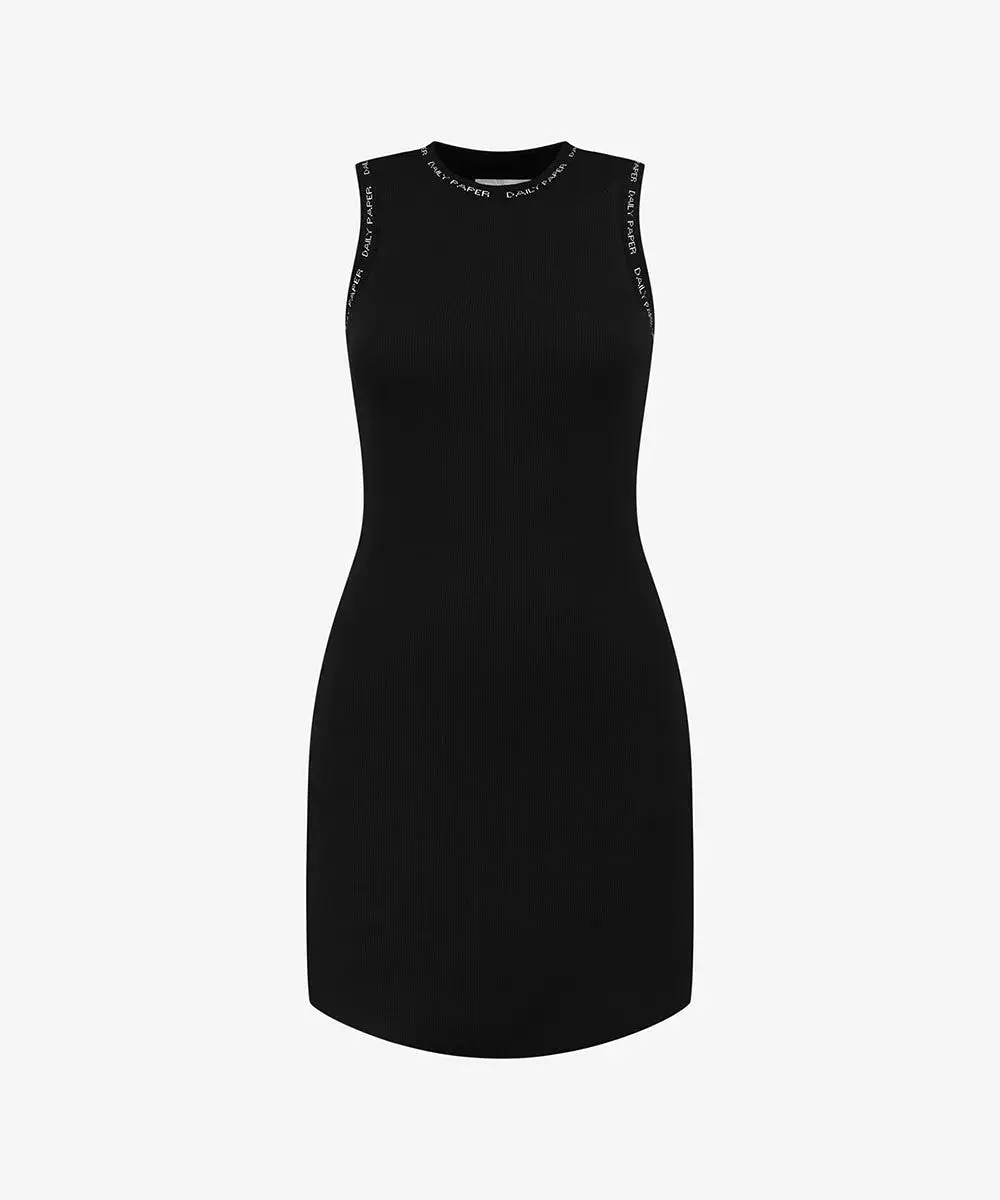 Black Erib Tank Dress