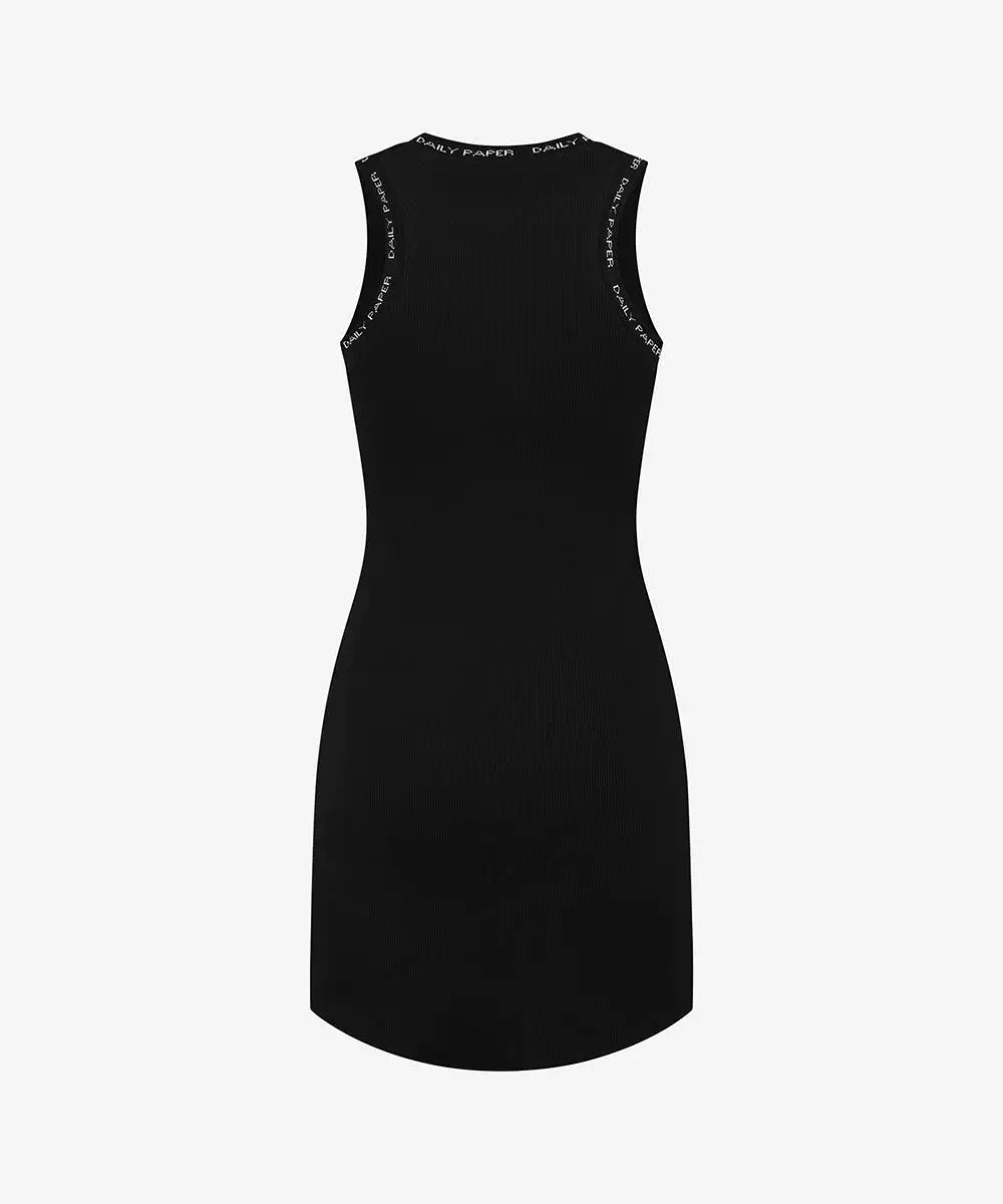 Black Erib Tank Dress