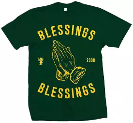 Blessings on Blessings - Hunter Green T-Shirt