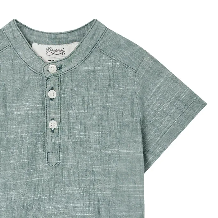 Bonpoint Baby Cesari Shirt Greyish Green