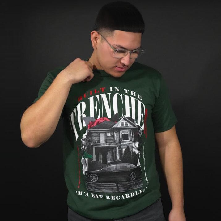 Built In The Trenches - Dark Green T-Shirt