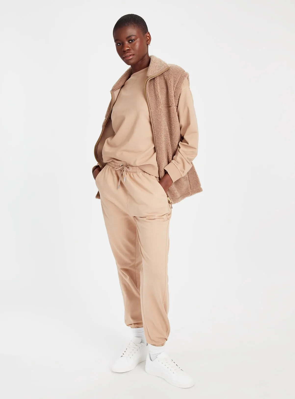 Buy Beige Washed Coord Sweatshirt M | Hoodies and sweatshirts | Tu