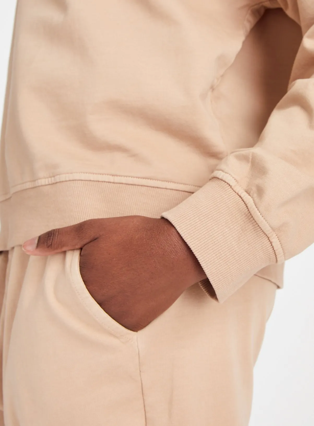 Buy Beige Washed Coord Sweatshirt M | Hoodies and sweatshirts | Tu