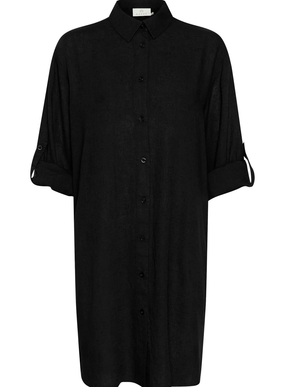 Buy KAFFE Milia Mid Thigh Length Shirt Dress Black 10 | Dresses | Tu