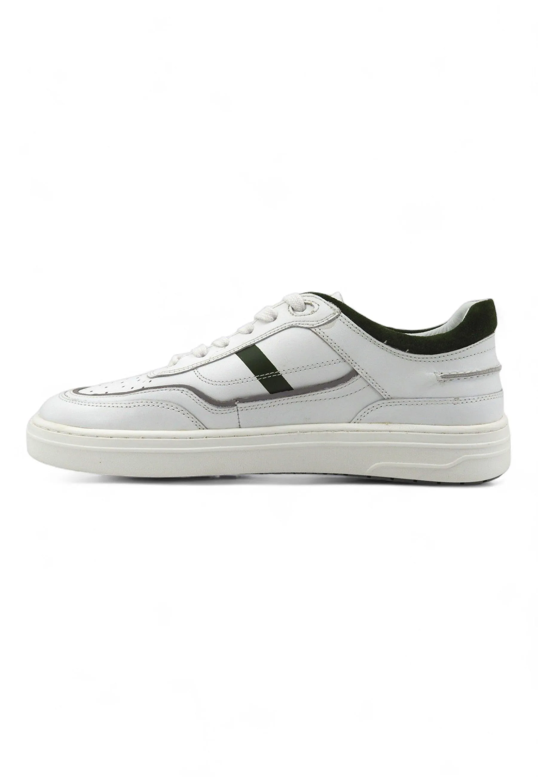 CAFENOIR Sneaker Basket Ox Sneaker Uomo Bianco Verde PV1002