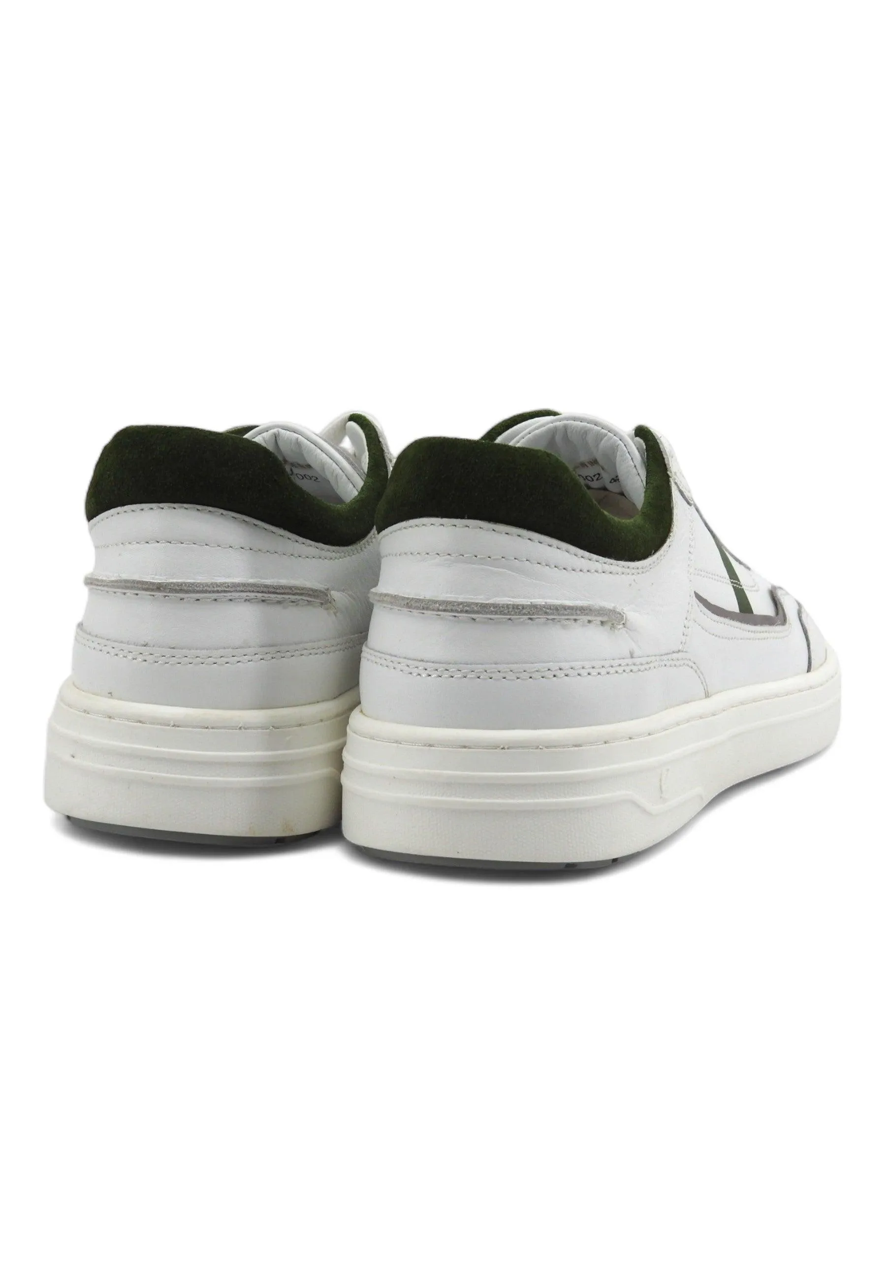 CAFENOIR Sneaker Basket Ox Sneaker Uomo Bianco Verde PV1002