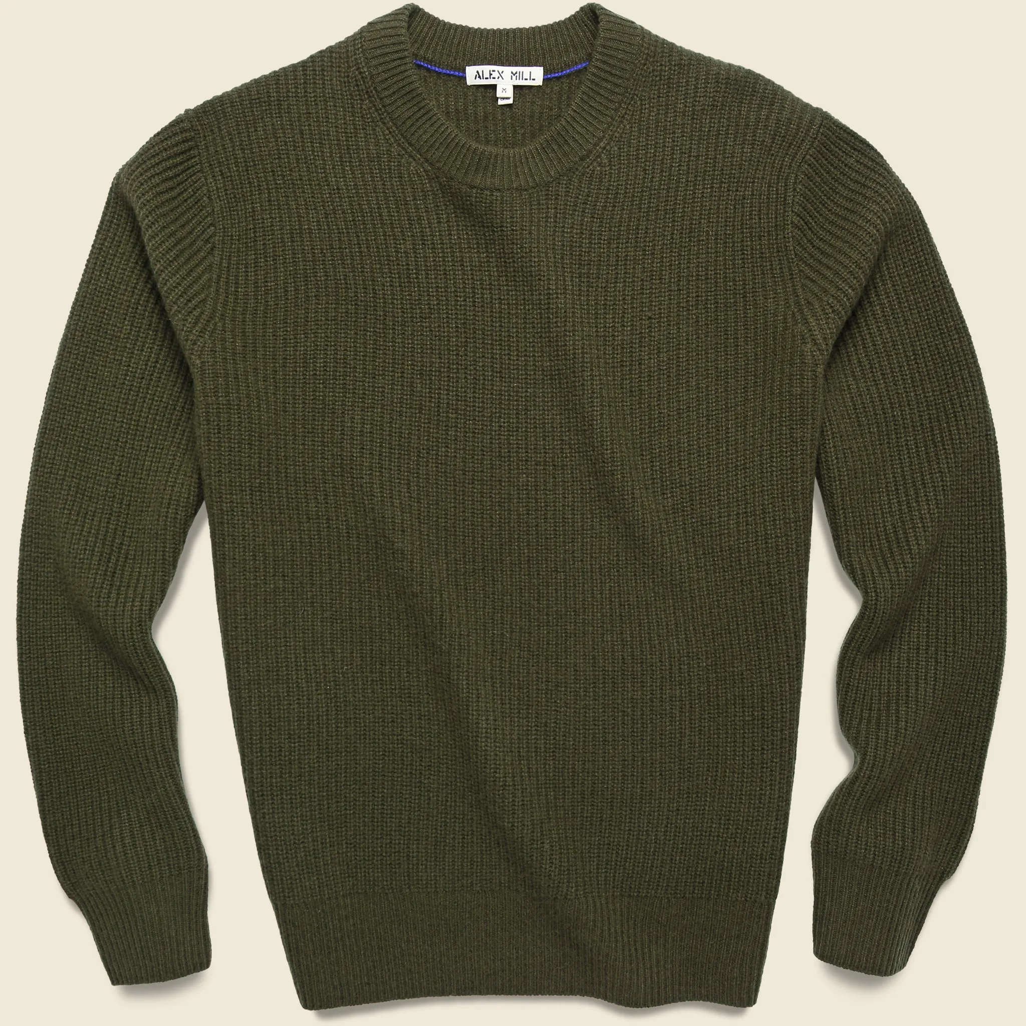 Cashmere Jordan Sweater - Deep Olive