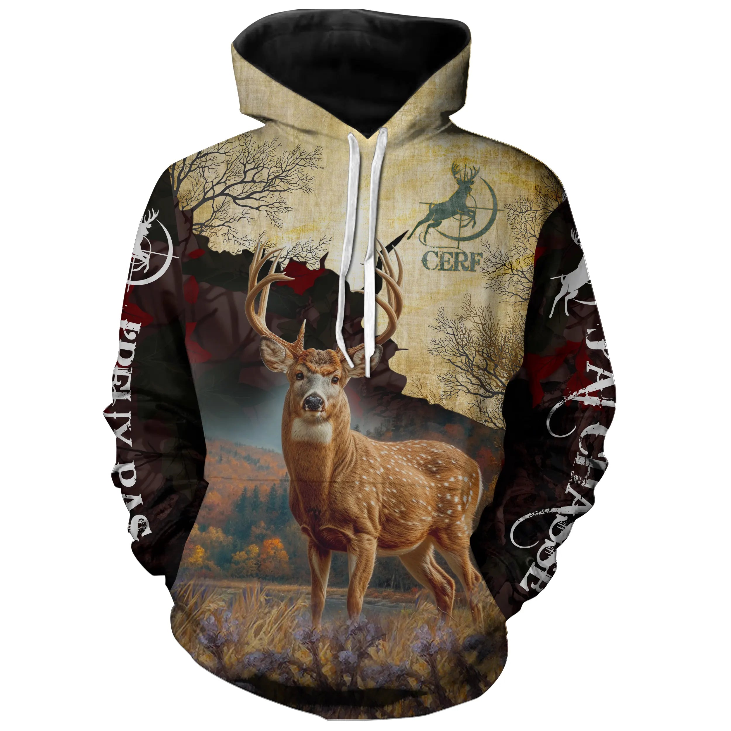 Chasse Au Cerf Automne, Cadeau Humour Chasseur, Je Peux Pas, J'ai Chasse - CT08092220