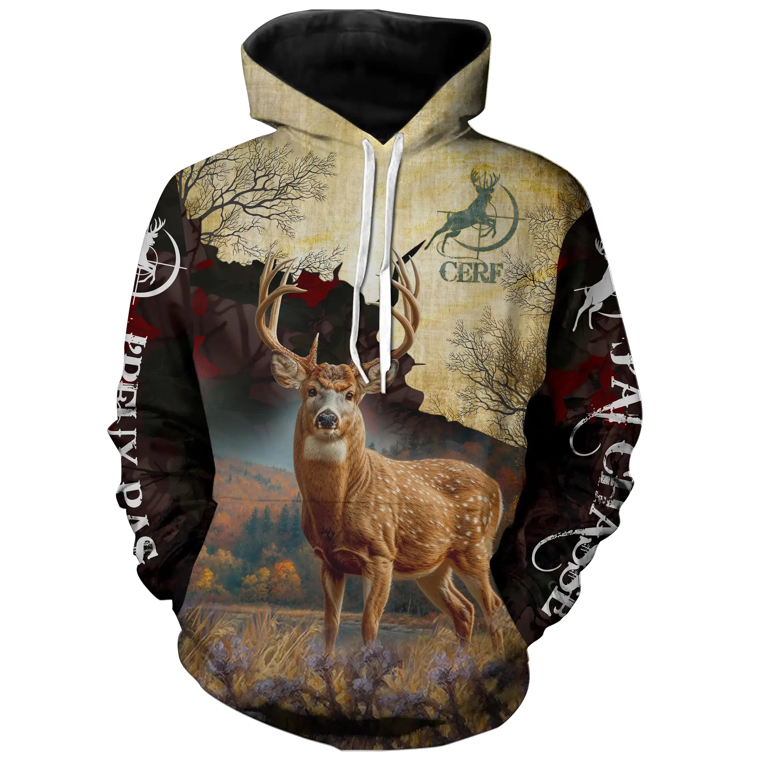 Chasse Au Cerf Automne, Cadeau Humour Chasseur, Je Peux Pas, J'ai Chasse - CT08092220