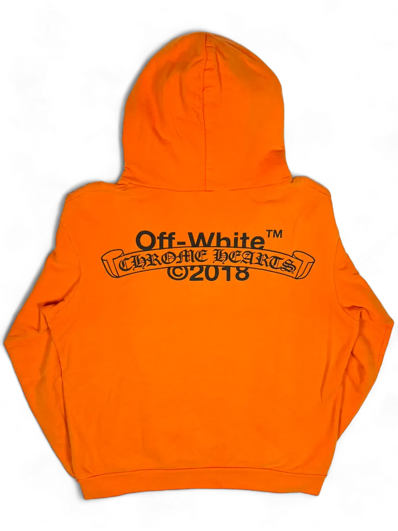 Chrome Hearts x Off-White Orange Hoodie Vintage