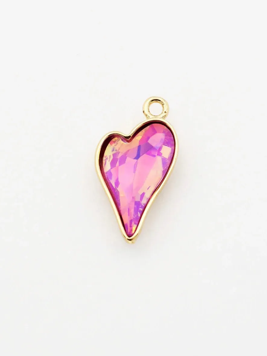 Chunky Pink Heart Charm