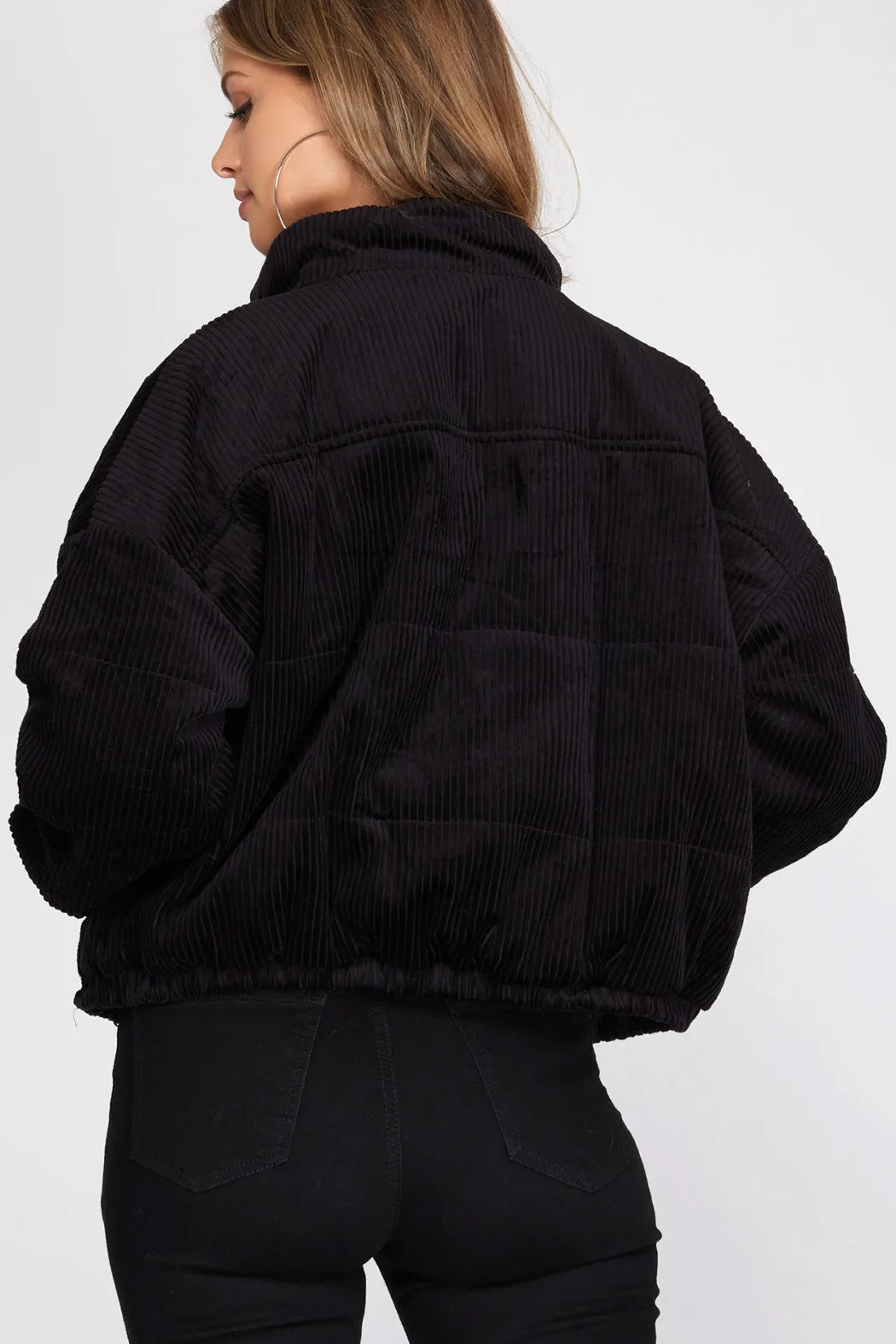 Corduroy Puffer Jacket