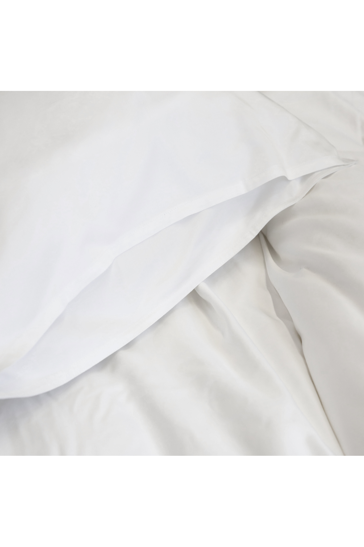 Cotton Sateen Duvet Cover in White