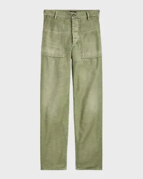 Cotton Sateen Utility Pants