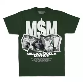 Crumpled Money M$M - Dark Green T-Shirt