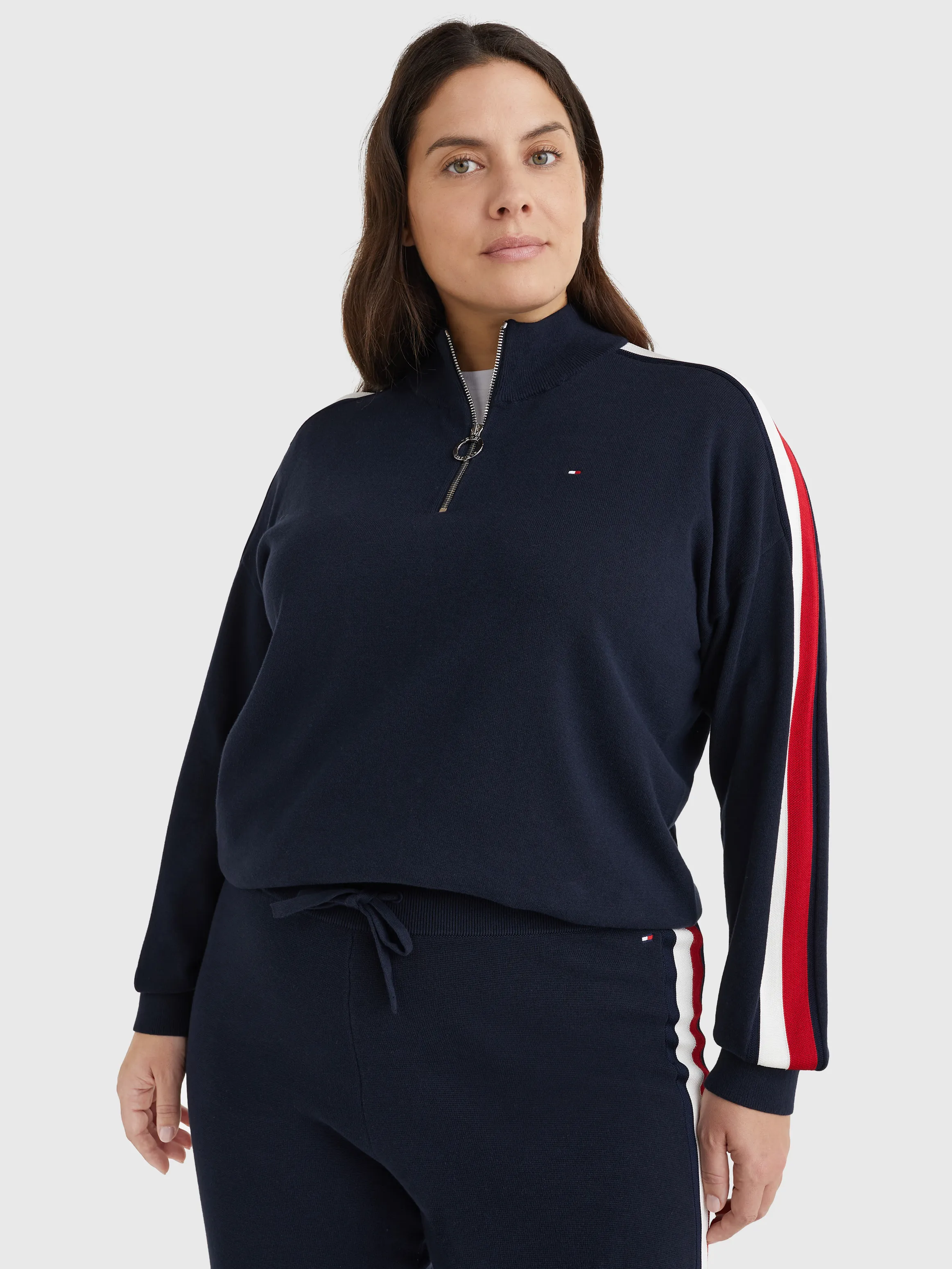 Curve Half-Zip Jumper | Sweatshirts & Hoodies | Tommy Hilfiger