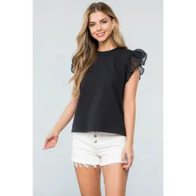 Danica Puff Sleeve French Terry THML Top