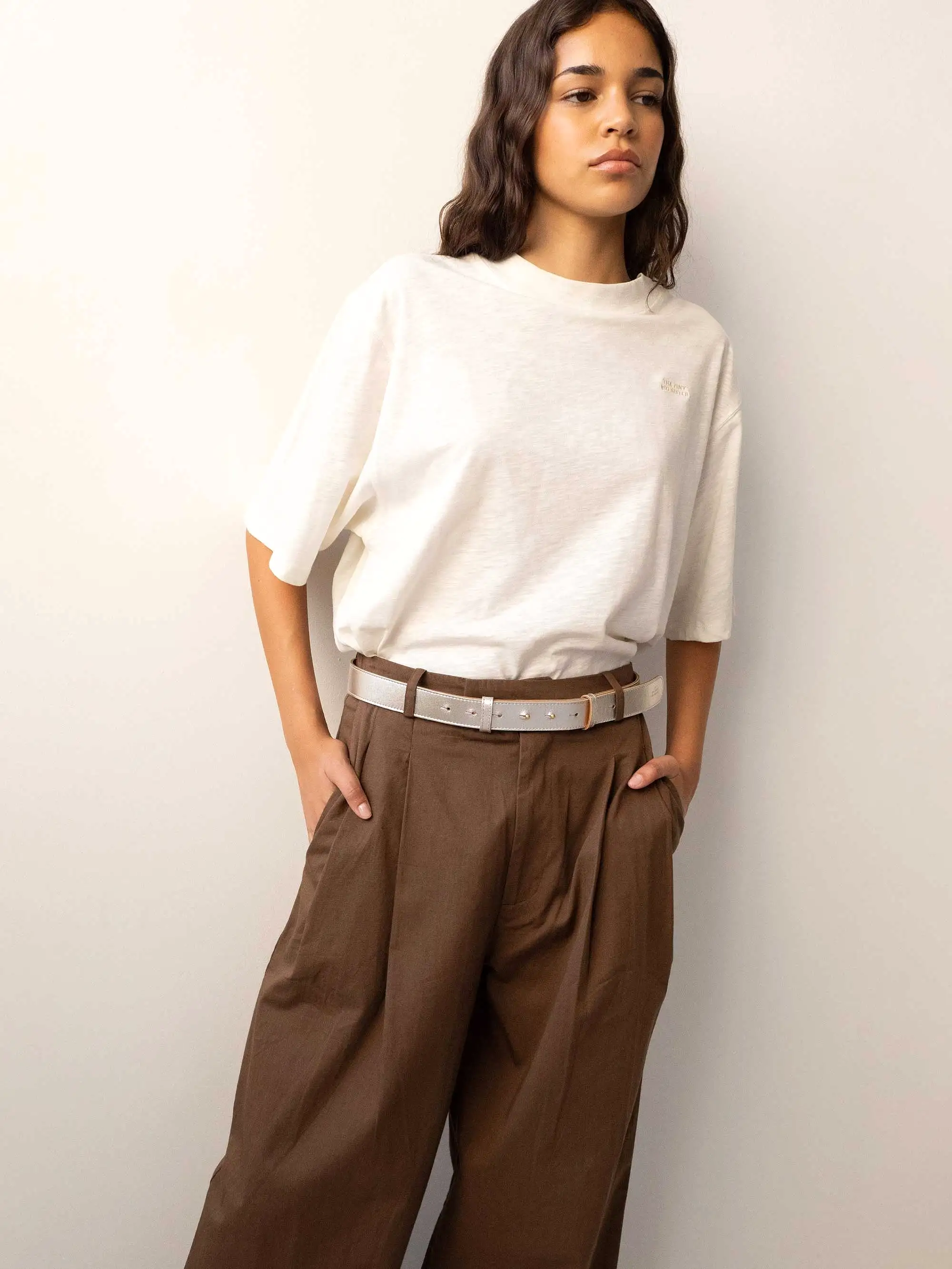 Dark Brown Pleated Trousers