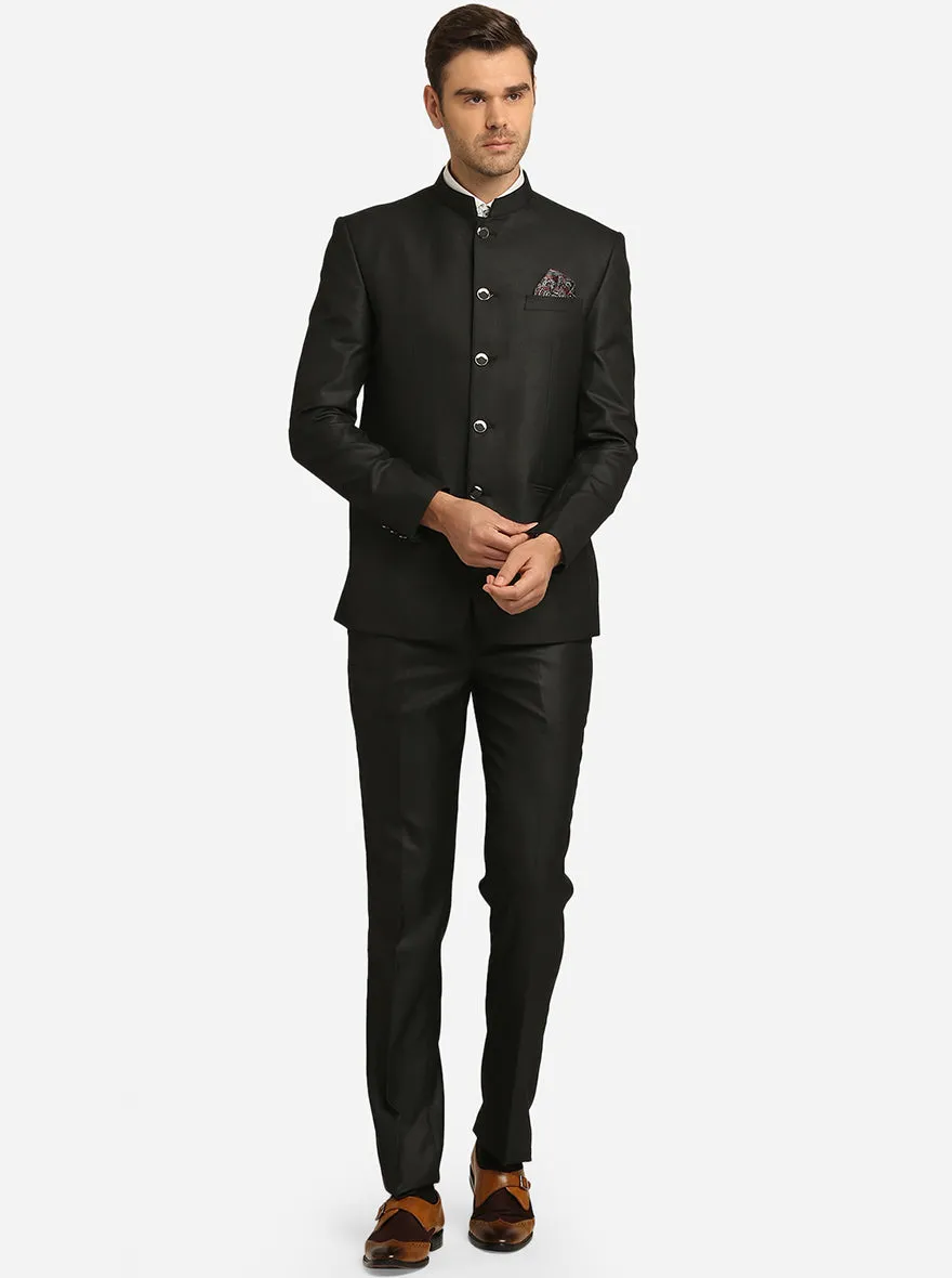 Dark Grey Jodhpuri Suit | JadeBlue