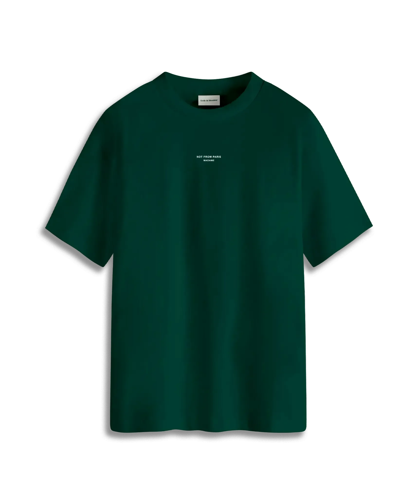 Drle de Monsieur - Le T-Shirt Dark Green Slogan Classique