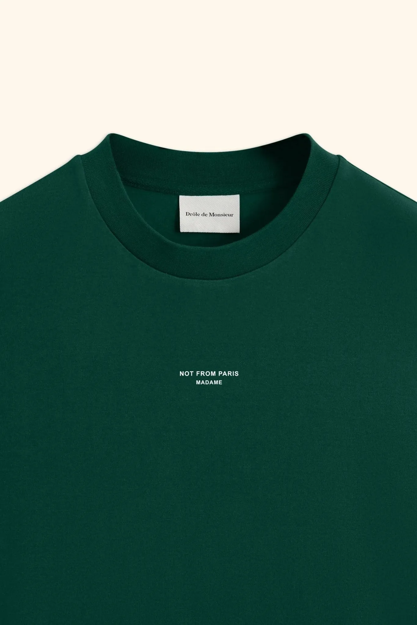 Drle de Monsieur - Le T-Shirt Dark Green Slogan Classique