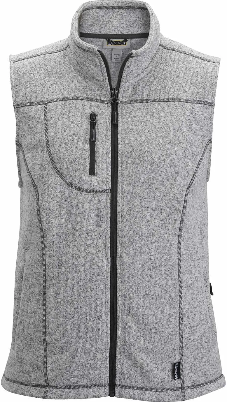 Edwards Womens Sweater Knit Fleece Vest