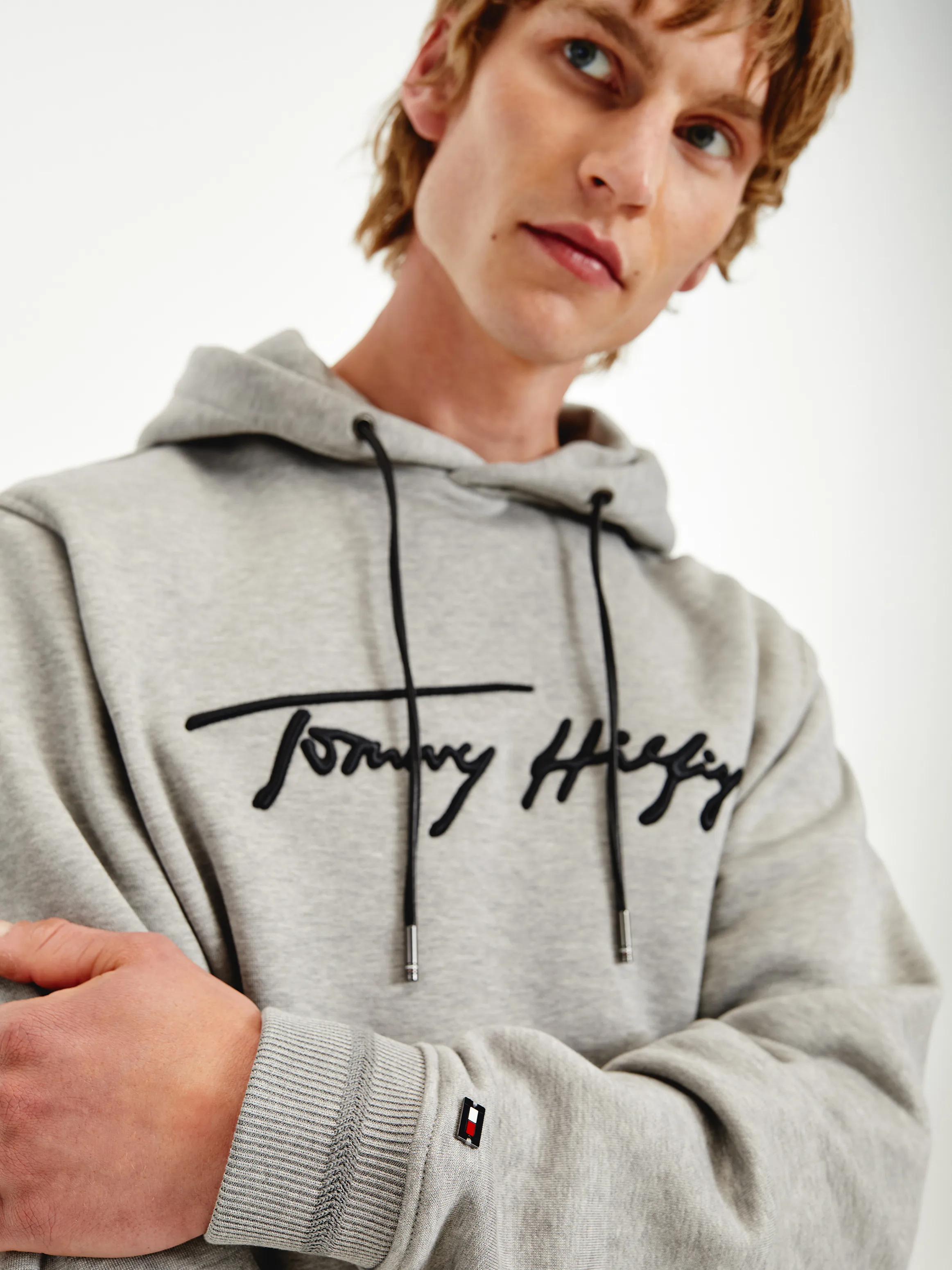 Elevated Signature Logo Hoodie |  Hoodies |  Tommy Hilfiger