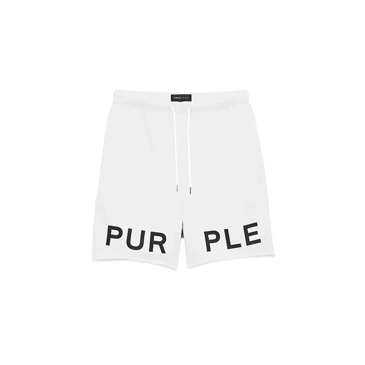 French Terry Sweatshorts (White) - P446-FWWW324