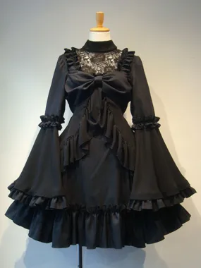 Gothic Lolita OP Dress White Ruffles Lolita One Piece Dresses