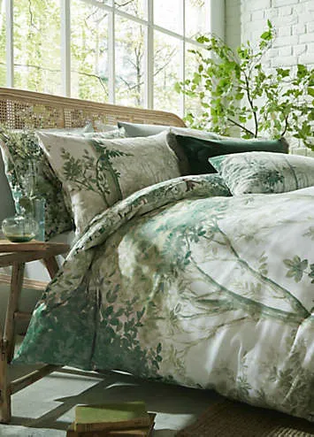 Graham & Brown Coppice Forest 100% Cotton Sateen 220 Thread Count Duvet Cover Set | Kaleidoscope