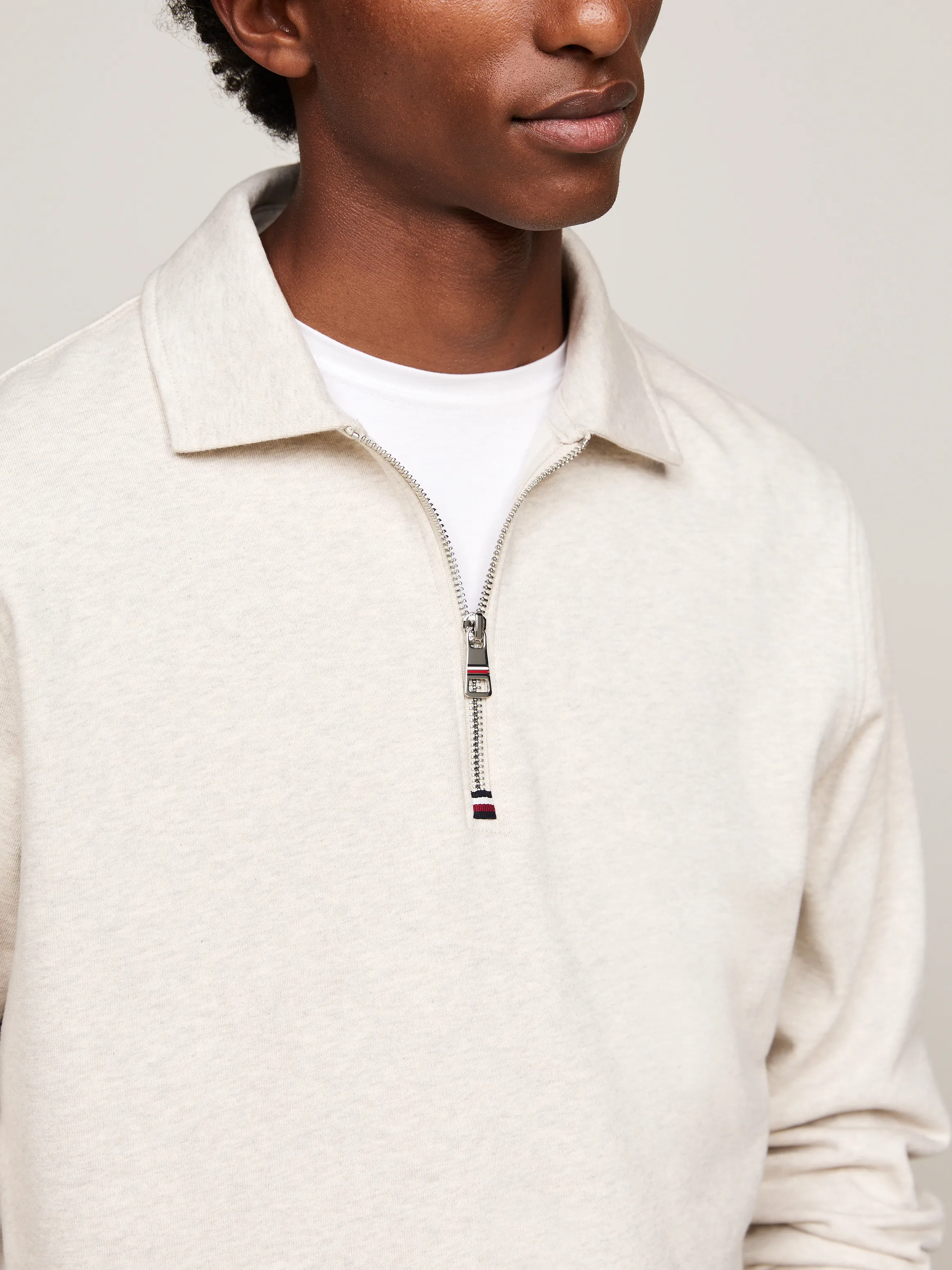 Half-Zip Collar Terry Sweatshirt | Sweatshirts & Hoodies | Tommy Hilfiger