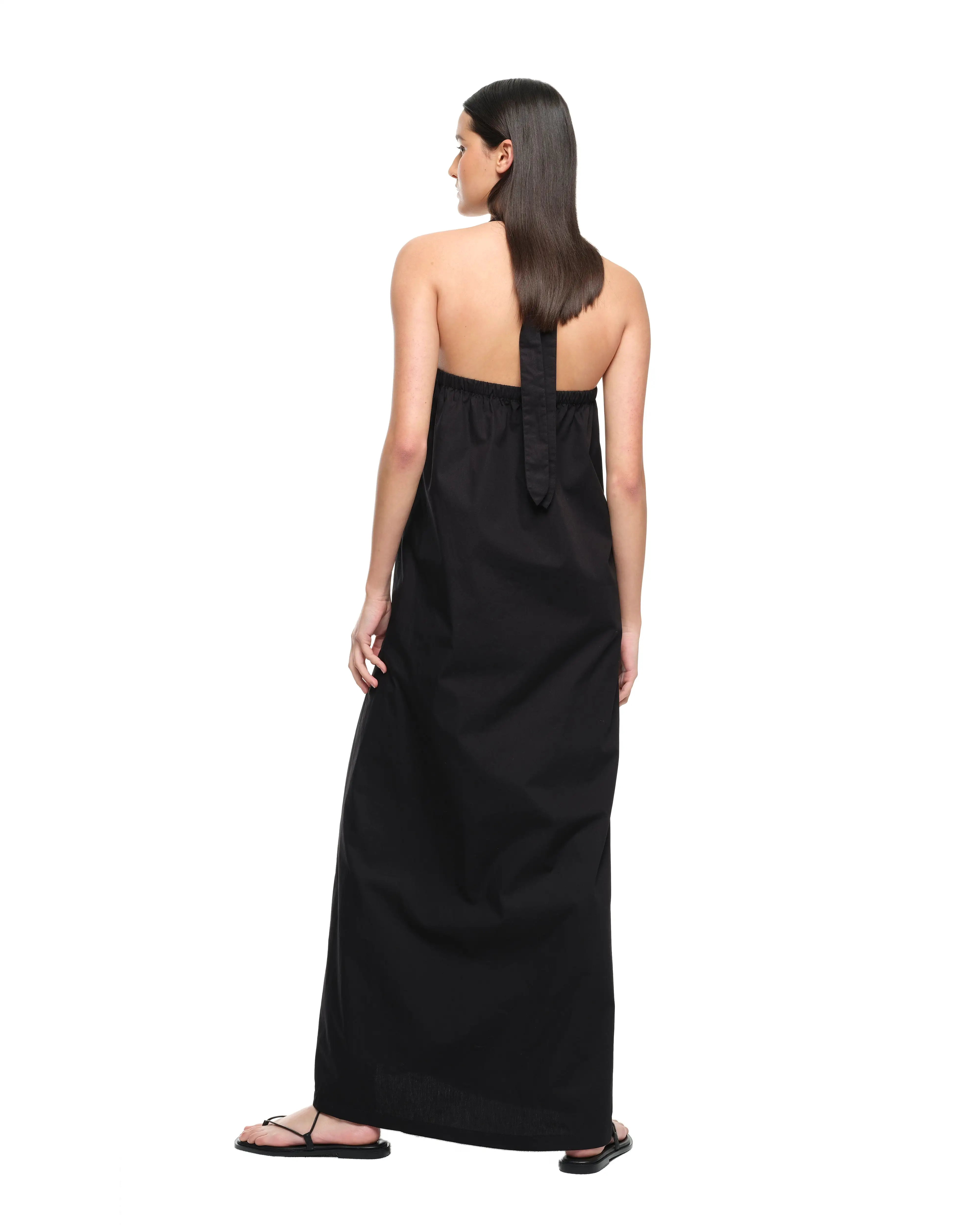 HALTER DRESS - BLACK