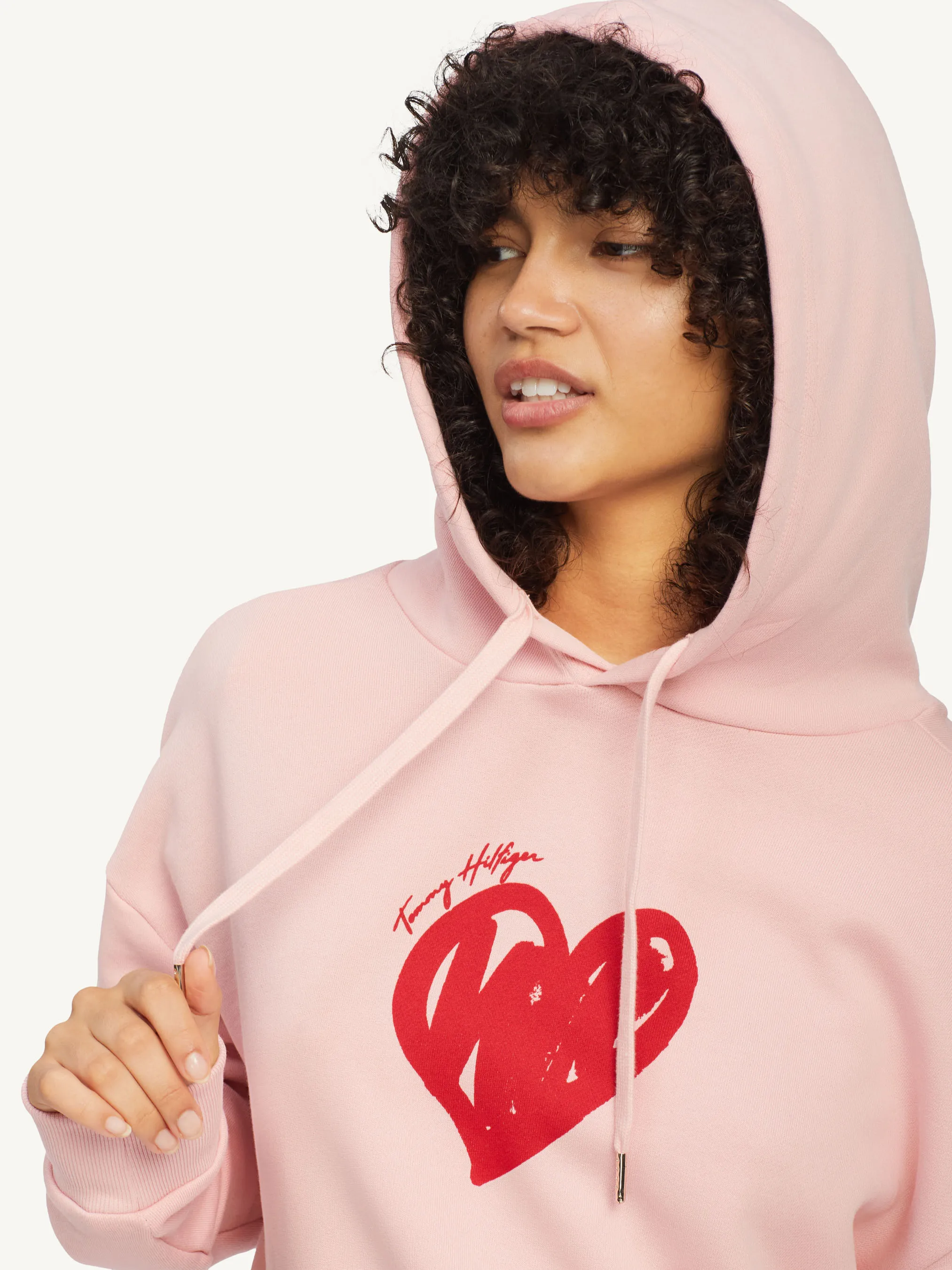 Heart Print Relaxed Fit Hoodie | Sweatshirts & Hoodies | Tommy Hilfiger