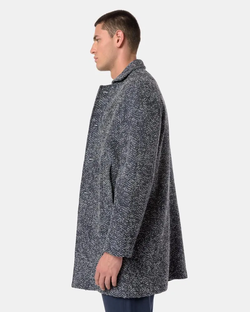 Janus Knit Coat in Navy